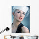 Beautiful Young Woman White Wall Decal