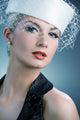 Beautiful Young Woman White Wall Decal