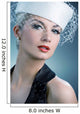 Beautiful Young Woman White Wall Decal