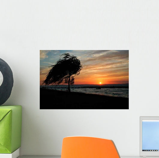 Sunset Lake Balaton Wall Decal