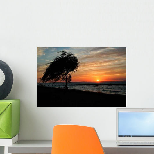 Sunset Lake Balaton Wall Decal