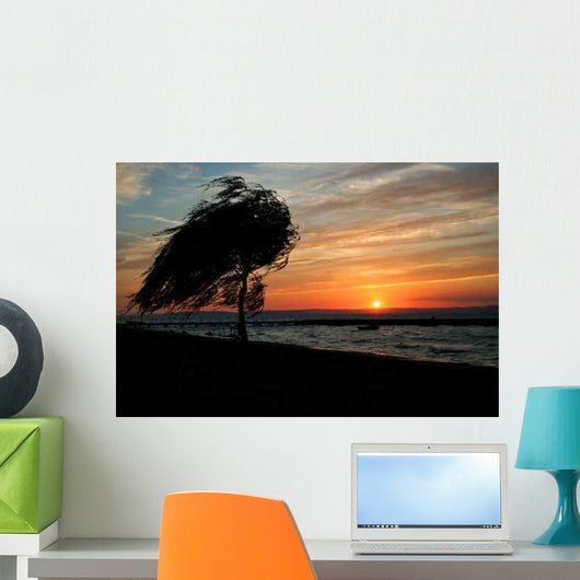 Sunset Lake Balaton Wall Decal