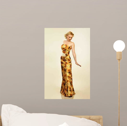 Beautiful Young Woman Evening Wall Decal