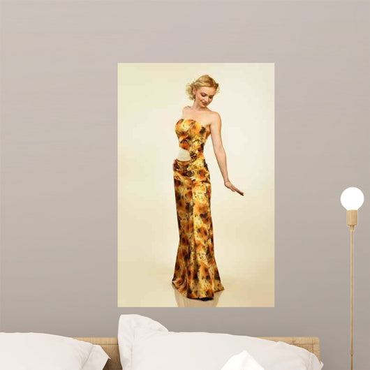 Beautiful Young Woman Evening Wall Decal