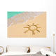 Drawing Sun Beach Wall Decal