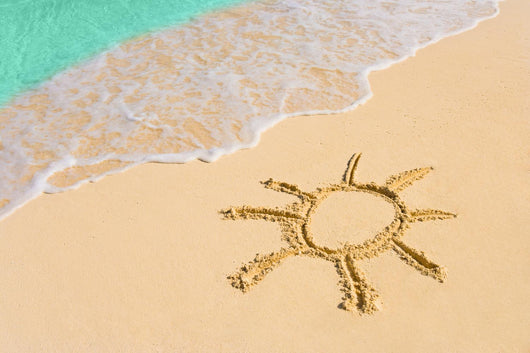 Drawing Sun Beach Wall Decal