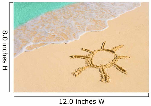 Drawing Sun Beach Wall Decal
