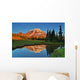 Mt Rainier Reflections Wall Decal