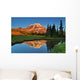 Mt Rainier Reflections Wall Decal
