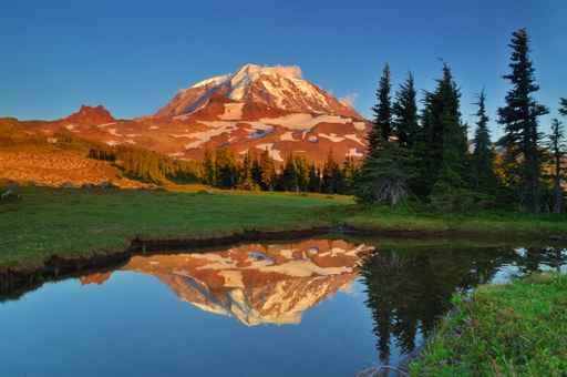 Mt Rainier Reflections Wall Decal