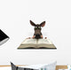 Cartoon Mouse Reading Wall Decal