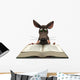 Cartoon Mouse Reading Wall Decal