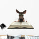 Cartoon Mouse Reading Wall Decal