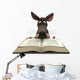 Cartoon Mouse Reading Wall Decal