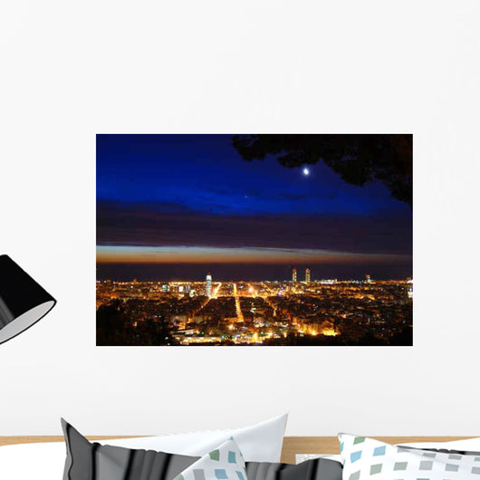 Barcelona Noche Wall Decal