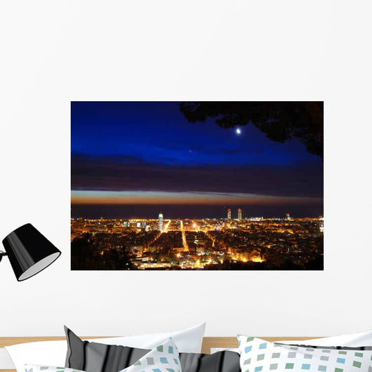 Barcelona Noche Wall Decal