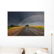 Rainbow over Road Wall Decal