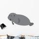 Cute Cartoon Manatee Wall Decal