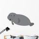 Cute Cartoon Manatee Wall Decal