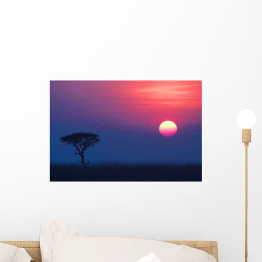 Sunset over Savannah 01 Wall Decal