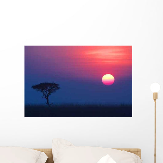 Sunset over Savannah 01 Wall Decal