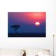 Sunset over Savannah 01 Wall Decal