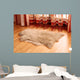 Sheepskin Carpet Wooden Floor Wall Decal