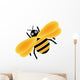 Yellow Bumble Bee Wall Decal