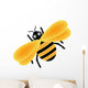 Yellow Bumble Bee Wall Decal