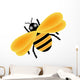 Yellow Bumble Bee Wall Decal