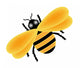 Yellow Bumble Bee Wall Decal