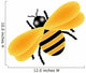 Yellow Bumble Bee Wall Decal