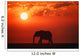 Elephant Silhouette Wall Mural