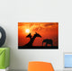 African Animals Wall Mural