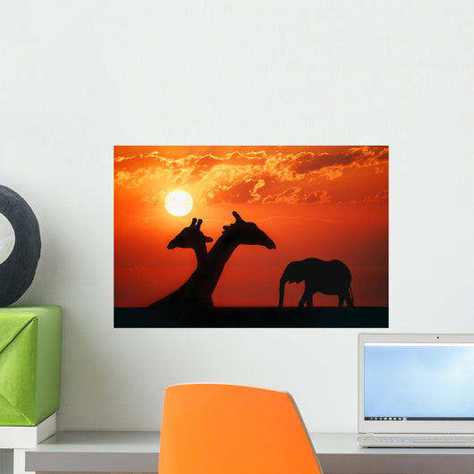 African Animals Wall Mural