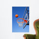 Basketball Shot Heading toward Wall Decal