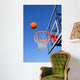 Basketball Shot Heading toward Wall Decal