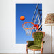 Basketball Shot Heading toward Wall Decal