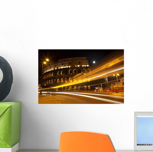 Colosseum Street Abstract Night Wall Decal