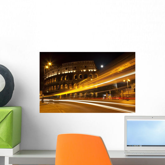 Colosseum Street Abstract Night Wall Decal