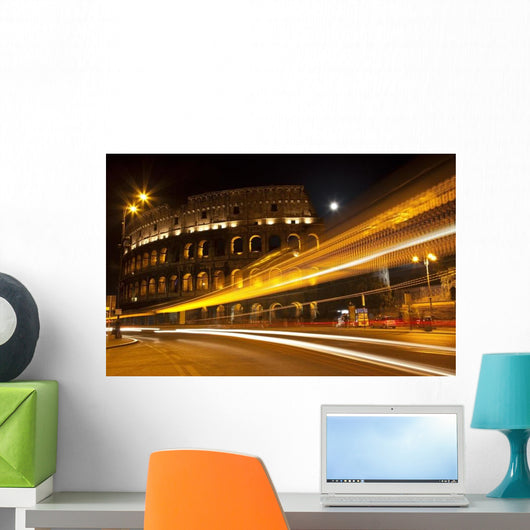 Colosseum Street Abstract Night Wall Decal