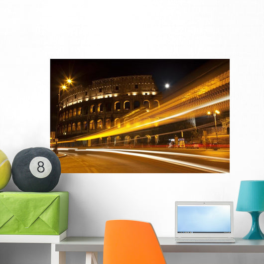 Colosseum Street Abstract Night Wall Decal