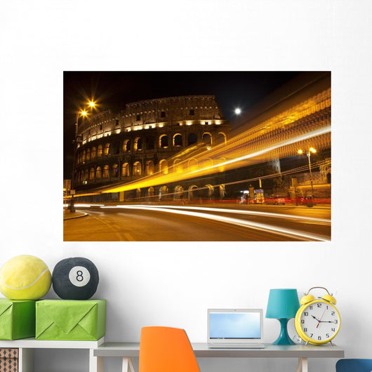 Colosseum Street Abstract Night Wall Decal