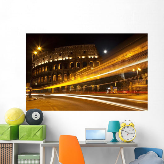 Colosseum Street Abstract Night Wall Decal