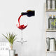 Red Wine Pouring down Wall Decal