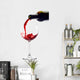 Red Wine Pouring down Wall Decal