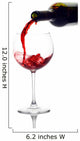 Red Wine Pouring down Wall Decal