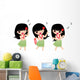 Hawaiian Hula Girl Wall Stickers Wall Decal
