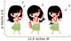 Hawaiian Hula Girl Wall Stickers Wall Decal