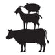 Stacked Farm Animals Wall Decal